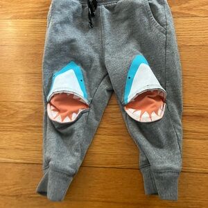 Cat & Jack Gray Shark Mouth Kids Joggers